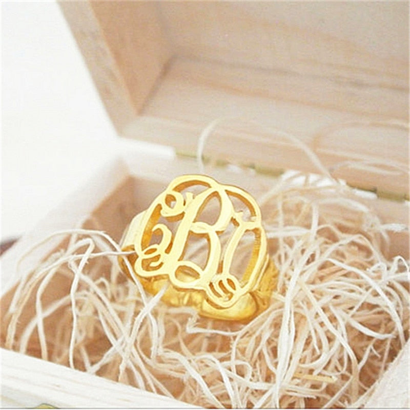 Fairytale Monogram Ring | Darlings Jewelry 18K Gold / 6